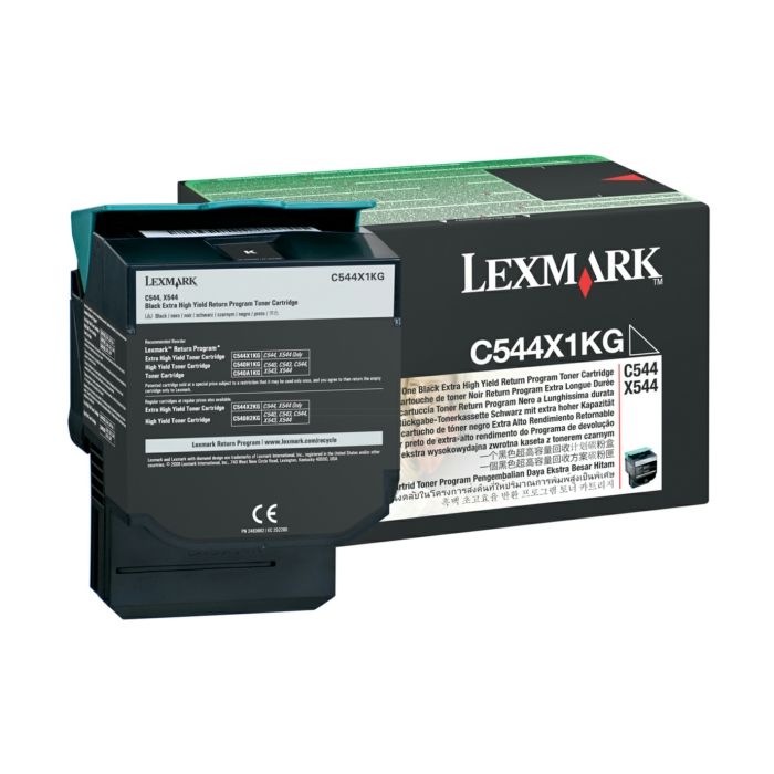 Cartouche Laser Compatible Lexmark C544X1KG Noir Trés Haute Capacité  (6 000 pages)