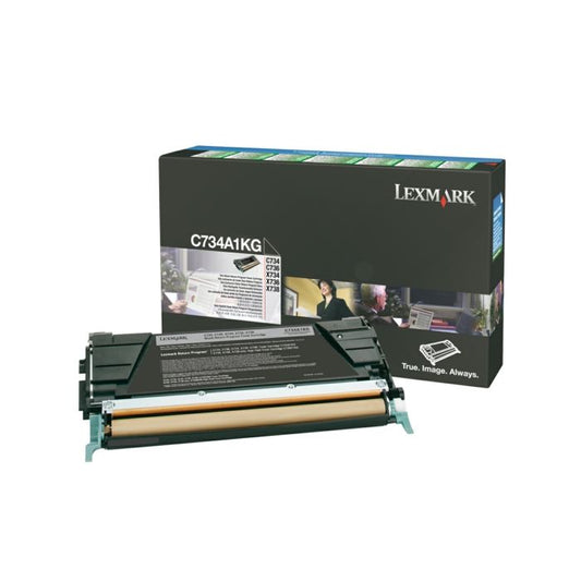 Cartouche Laser de Marque Lexmark C734A1KG Noir Capacité Standard (8000 pages)