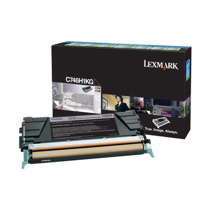 Cartouche Laser de Marque Lexmark C746H1KG Noir (12000pages)
