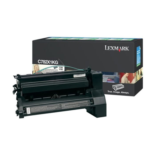 Cartouche Laser Compatible Lexmark C782X1KG Noir (Capacité ultra) 15000 pages