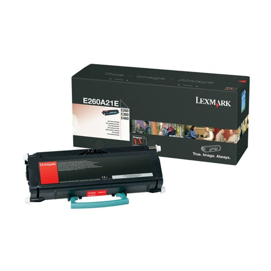 Cartouche Laser de Marque Lexmark E260A21E Noir (PR Lexmark) (3500 pages)