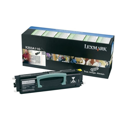 Cartouche Laser Compatible Lexmark X203A11G Noir (2 500 pages)