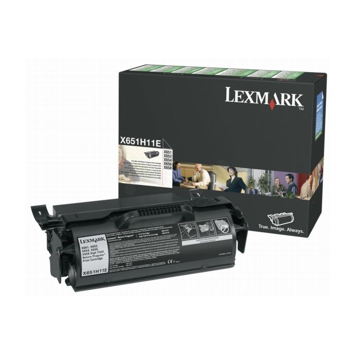 Cartouche Laser Compatible Lexmark de Toner X651H11E Noir Haute Capacité (25 000 pages)