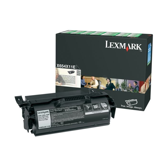 Cartouche Laser de Marque Lexmark X654X11E Noir Trés Haute Capacité (36 000 pages)