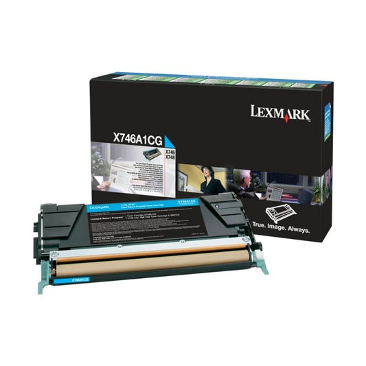 Cartouche Laser Compatible Lexmark X746A1CG Cyan (7000 pages)