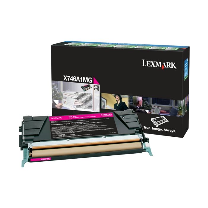 Cartouche Laser de Marque Lexmark X746A1MG Magenta-(7000 pages)