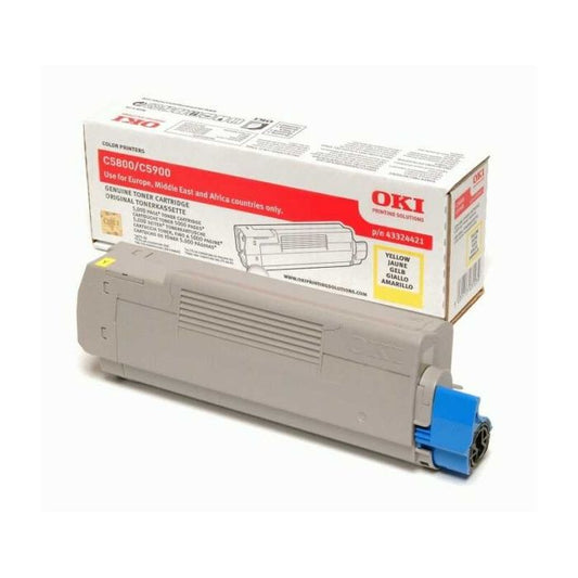 Cartouche Laser de Marque OKI 43324421 Jaune (5000pages)