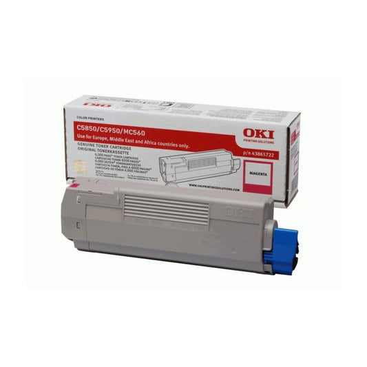Cartouche Laser de Marque OKI 43865722 Magenta (6000pages)