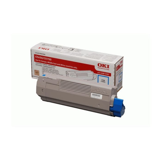 Cartouche Laser de Marque OKI 43872307 Cyan (2000pages)
