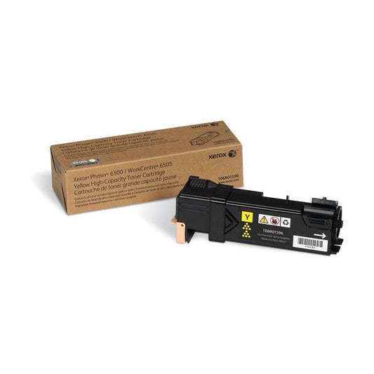 Cartouche Laser de Marque Xerox 106R01596 Haute Capacité Jaune (2 500 pages)
