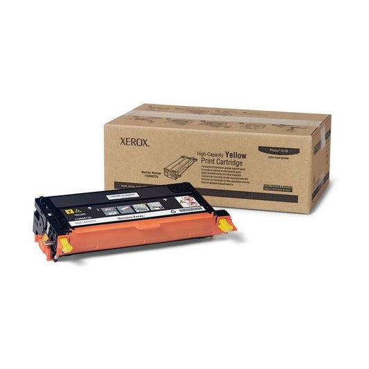 Cartouche Laser de Marque Xerox 113R00725 Jaune Haute Capacité (6 000 pages)