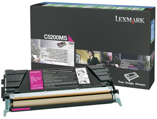 Cartouche Laser de Marque Lexmark C5200MS Magenta (1500 pages)