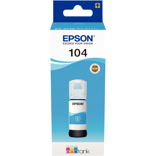 Flacon d'encre de Marque Epson T00P240 Cyan 7500p pour Epson ECOTANK ET M 2856