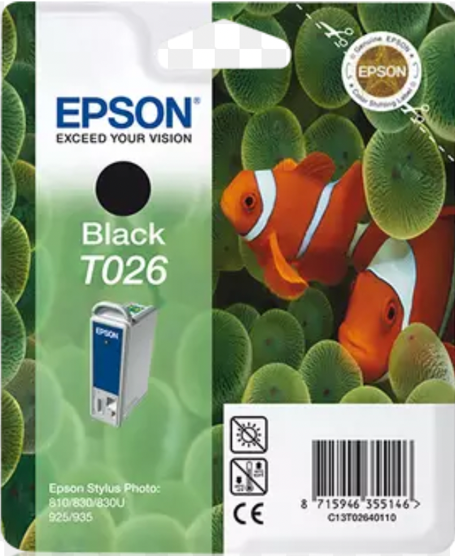 Cartouche Jet d'encre de Marque Epson T026401 Black (540 pages)