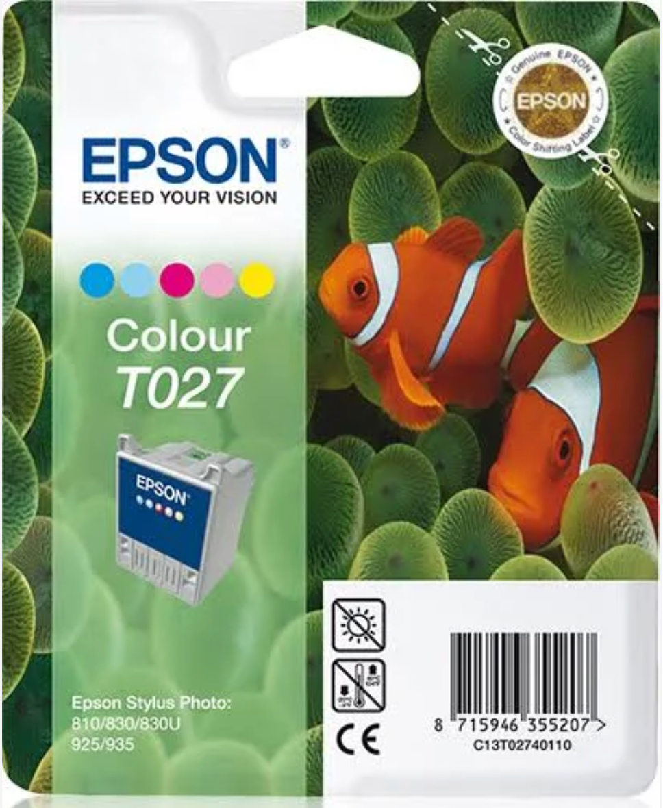 Cartouche Jet d'encre de Marque Epson T027401 5 COULEURS (220 pages)