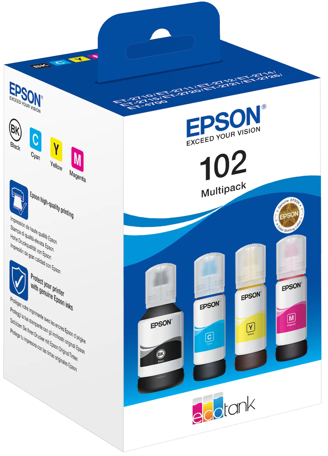 Pack de 4 cartouches couleurs de Marque Epson T03R640BKCMY (BKCMY) -( 25 500pages)