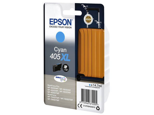 Cartouche d'encre de Marque Epson 405xl (T05H24)  -Cyan- Format XL-(1100pages)