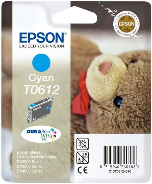 Cartouche Jet d'encre de Marque Epson T0612 Cyan (250 pages)