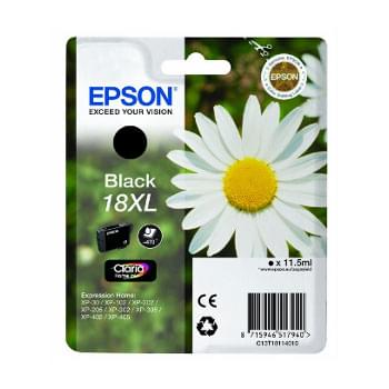 Cartouche Jet d'encre de Marque Epson T1811 Black Home Série 18XL (11,5ml/470pages)