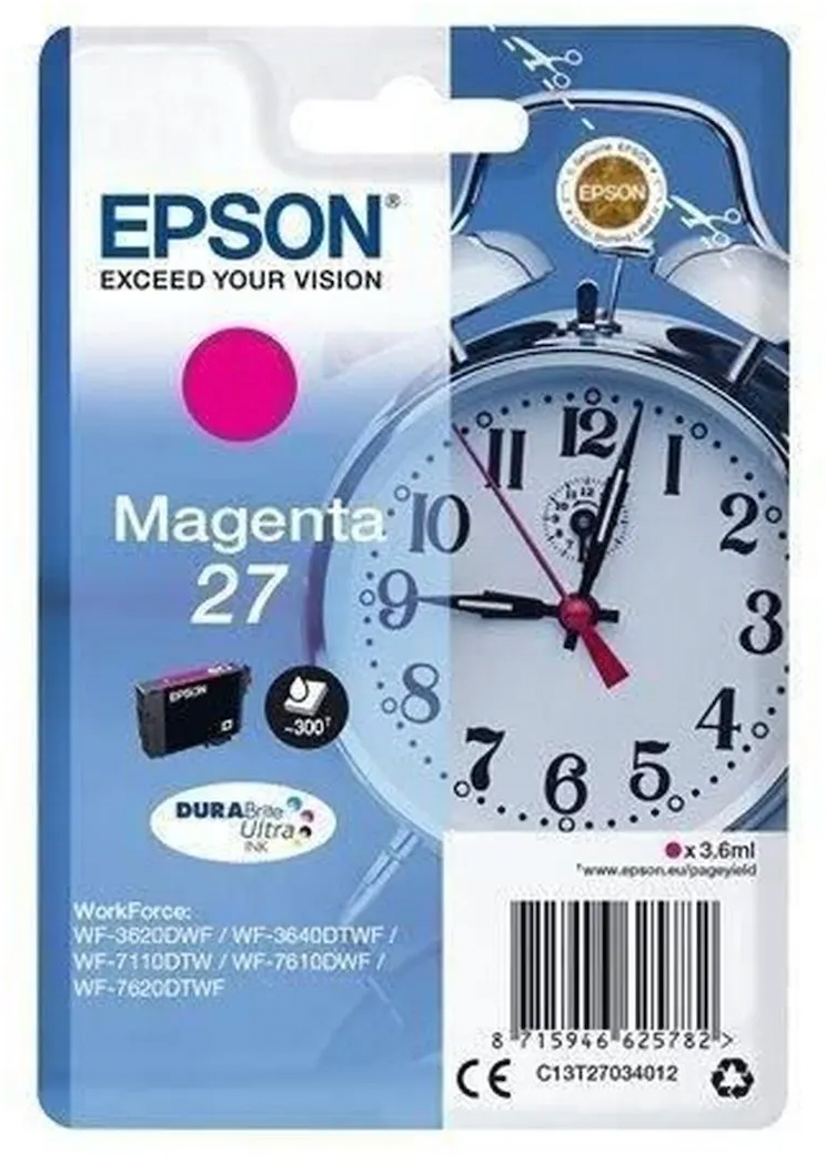 Cartouche Jet d'encre de Marque Epson T2703 Magenta (3.6ml - 300 pages)