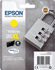 Cartouche d'encre de Marque Epson T3594 Jaune (35XL) Durabrite Ultra (20.3ml - 1 900 pages) (Serie cadenas)