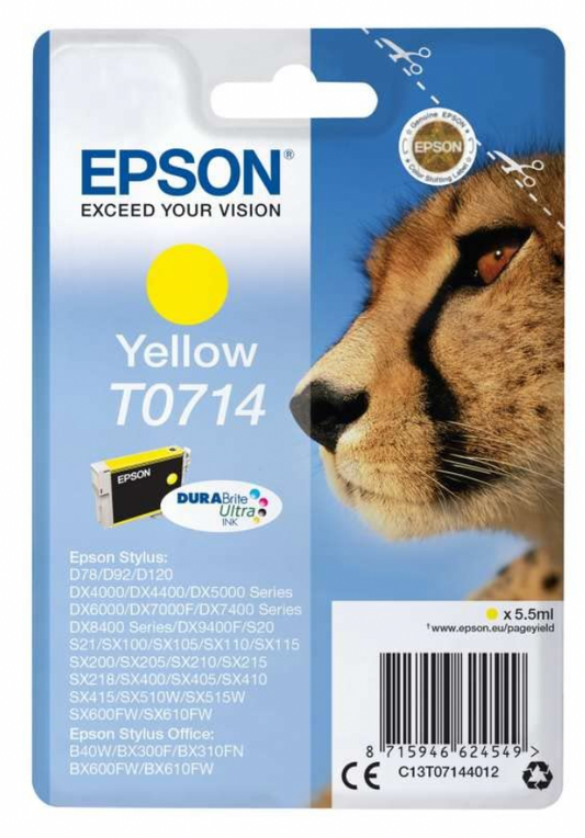 Cartouche de Marque Epson T7140Y Jaune (415pages)