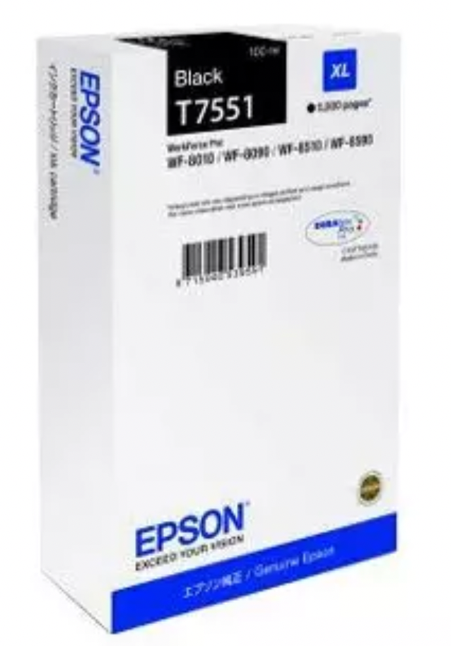 Cartouche de Marque Epson T7551 Noir (100ML-5000pages)