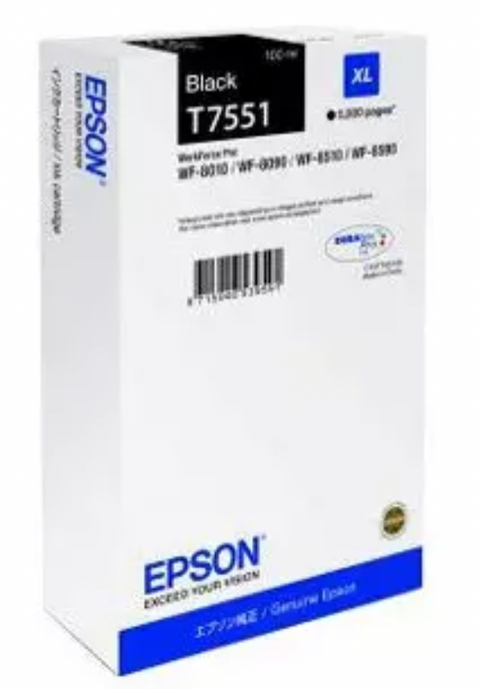 Cartouche de Marque Epson T7551 Noir (100ML-5000pages)