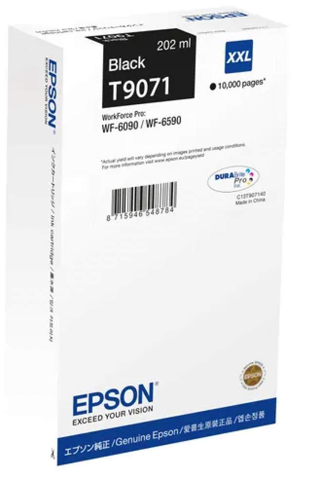 Cartouche d'encre de Marque Epson T9071 Noire XXL (10 000 pages)