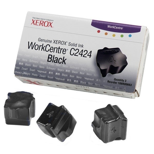 Encre Solide COLORSTIX de Marque Xerox 108R663 Noir (3400pages)