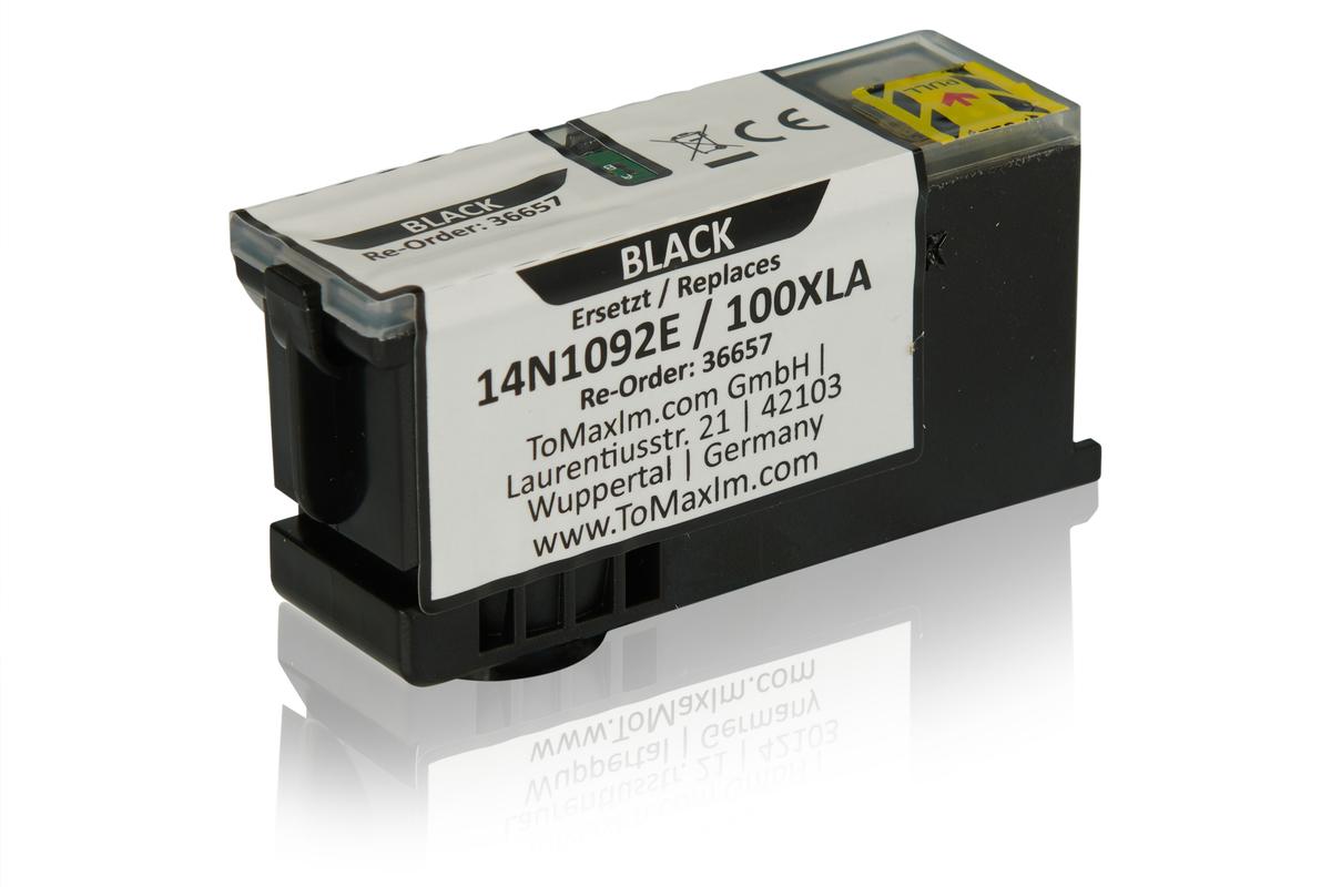 Cartouche Jet d'encre de Marque Lexmark 14N1092E Type 100XL Noir Haute capacité (510 pages)