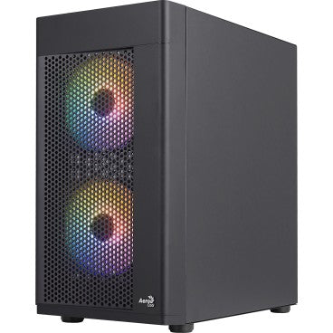Boitier Mini Tour Micro ATX AeroCool Hexform RGB avec panneaux vitrés (Noir)
