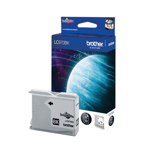 Cartouche Jet d'encre de marque BROTHER LC970BK Noir (350 pages) pour imprimante Brother DCP 150