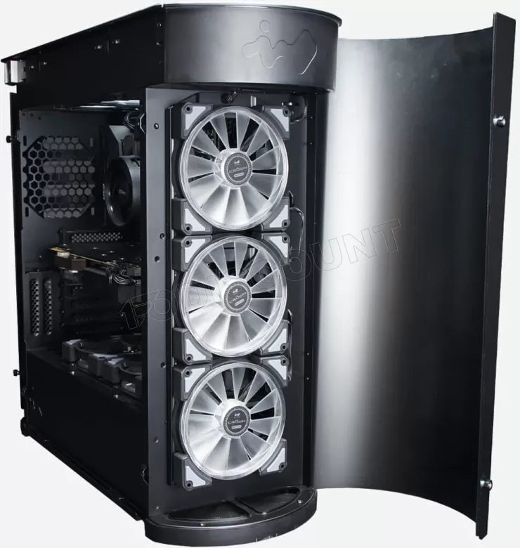 Boitier Grand Tour E-ATX InWin 915 RGB avec panneau vitré (Argent)