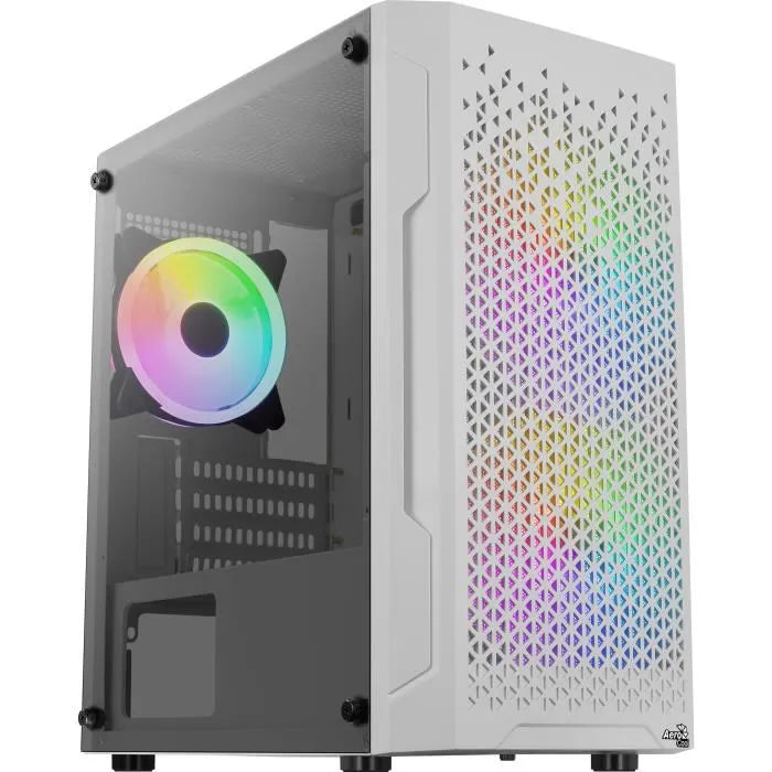 Boitier Mini Tour Micro ATX AeroCool Trinity Mini FRGB avec panneau vitré (Blanc)