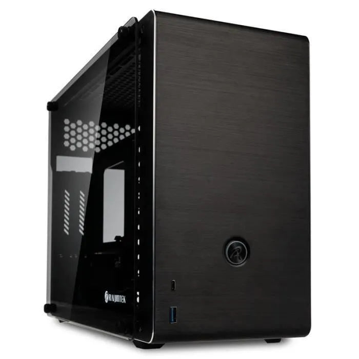 Boitier Mini ITX Raijintek Ophion Evo avec panneaux vitrés (Noir)