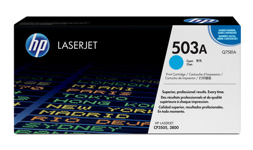 Cartouche Laser de Marque HP Q7581A Cyan 6000 copies