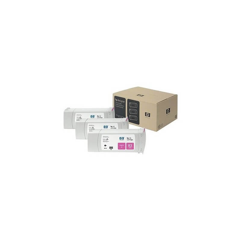 Cartouche Jet d'encre de Marque HP83 UVMagenta C5074AE (3 x 680ml)