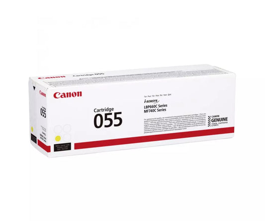Cartouche Laser de Marque Canon (055HY) Jaune Haute Capacité (5 900 pages)