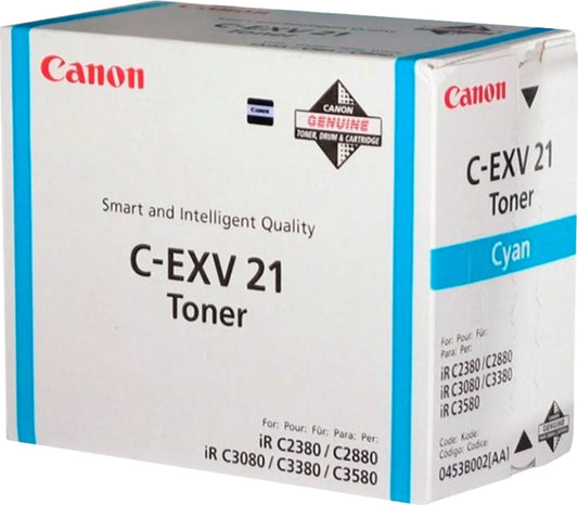 Cartouche Laser de Marque Canon C-EXV21C Cyan (14 000 pages)