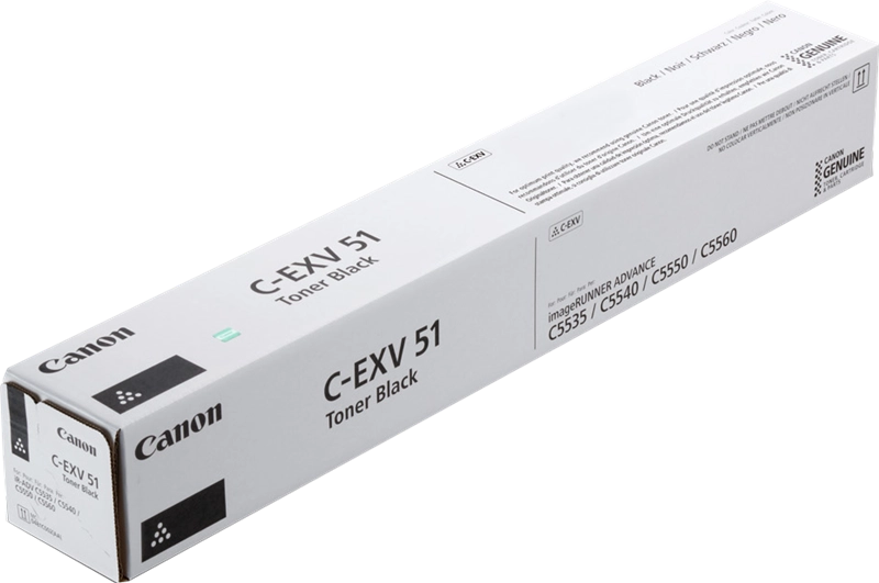 Cartouche Laser de Marque Canon C-EXV51BK (0481C002AA) Noir (69 000 pages)