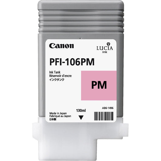 Cartouche Jet d'encre de Marque Canon (PFI 106PM) (3005B005) Photo Magenta (130 ml)