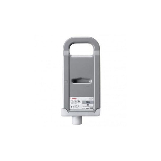 Cartouche Jet d'encrede Marque Canon PFI-701PGY (0910B001) Photo Gris (700 ml)