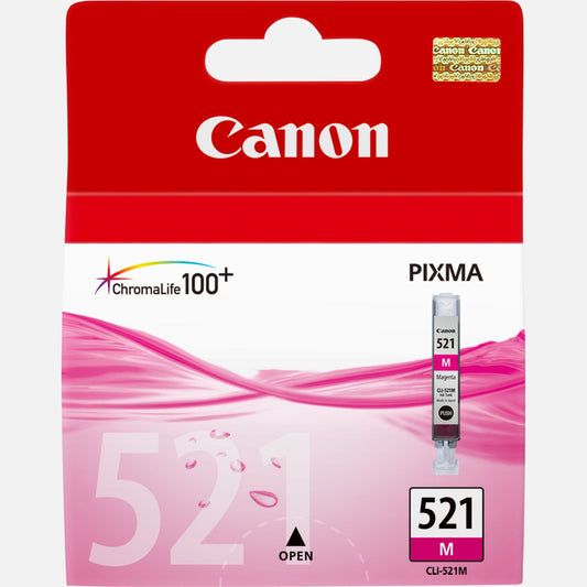 Cartouche Jet d'encre de Marque Canon CLI-521M Magenta (535 pages)