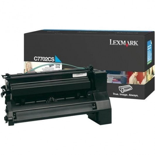 Cartouche Laser de Marque Lexmark C7702CS Cyan Trés Haute Capacité (16 000 pages)