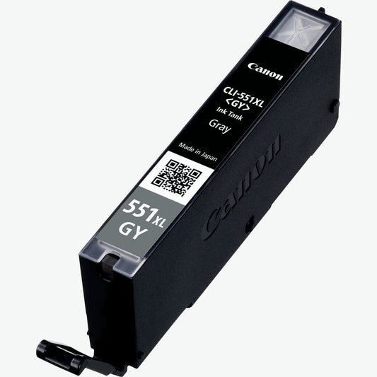 Cartouche Jet d'encre de Marque Canon CLI-551GYXL GRISE (11ml) haute Capacité (695 pages)