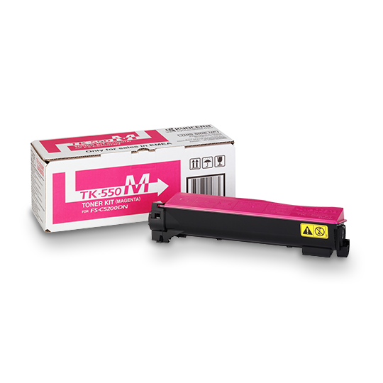 Cartouche Laser de marque Kyocera TK550M Magenta (7 000 pages)