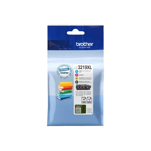 PACK de 4 Cartouches d'encre de marque Brother LC3219XLBKCMY (4 X 1 500 pages)