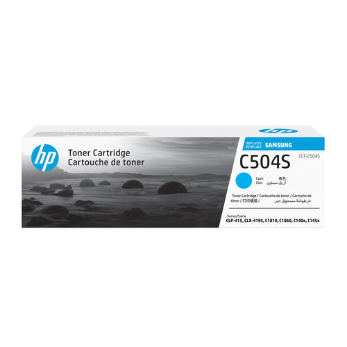 Cartouche Laser de Marque Samsung  CLT-C504S Cyan (1800 pages)
