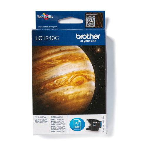 Cartouche Jet d'encre de marque BROTHER LC1240C CYAN (1900 pages) pour imprimante Brother MFC J825